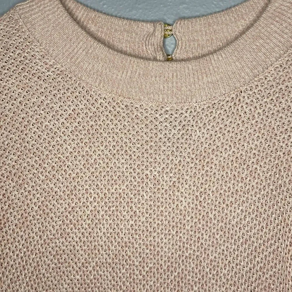 Loft Knit Pale Pink Crew Neck Sweater Size Small